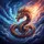 Eastern Dragon Fiery Mane Celestial Storm Sky - Fantasy Lover Gift Spare Tire Cover - 6