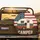 Vintage Teardrop Camper American Flag CAMPER Text - Travel Lifestyle Gift Spare Tire Cover - 2