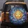 Celestial Sun Human Face Crescent Moon Clouds Nebulae Light Rays - Cosmic Lifestyle Gift Spare Tire Cover - 5