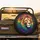 Lion Head Rainbow Mane Black Background - Wildlife Lover Gift Spare Tire Cover - 2
