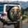 African Elephant Ivory Tusks Deep Jungle Rainforest Wildlife Lover Gift Spare Tire Cover - 3