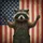 Raccoon Aviator Overalls American Flag - Independence Day Gift for Veterans Spare Tire Cover - 6