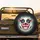 Grinning Cartoon Cow Head - Farmhouse Home Decor Gift for Cow Lover Spare Tire Cover - 2