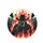 Anonymous Figure Cowboy Hat Mug Red Flames Mountain Pine - Rugged Adventure Gift Spare Tire Cover - 4