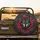 Wolf Head Forward Facing Glowing Eyes Crimson Splatter Smoke Wisps - Wildlife Lover Gift Spare Tire Cover - 2