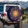Bohemian Golden Sun Face Crescent Moons Stars Mystical Celestial Home Decor Gift Spare Tire Cover - 3