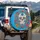 White Sugar Skull Calavera Mexican Floral - Dia de los Muertos Celebration Spare Tire Cover - 3