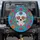 White Sugar Skull Calavera Mexican Floral - Dia de los Muertos Celebration Spare Tire Cover - 1