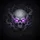 Shaggy Furry Skull Purple Eyes Mystical Symbols Dark Energy - Home Decor Gift Spare Tire Cover - 6
