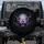 Shaggy Furry Skull Purple Eyes Mystical Symbols Dark Energy - Home Decor Gift Spare Tire Cover - 1