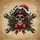 Pirate Santa Skull Bludgeons Holly - Christmas Holiday Gift Spare Tire Cover - 6