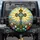 Ornate Christian Cross Stained Glass Flowers - Faith Decor Gift Spare Tire Cover - 1