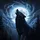 Black Wolf Howling Full Moon Stormy Night Pine Forest Electric Lightning - Wildlife Lover Gift Spare Tire Cover - 6