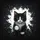 Black White Fluffy Kitten Green Eyes Bright Light Shattered Material - Wildlife Lover Gift Spare Tire Cover - 6