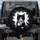Black White Fluffy Kitten Green Eyes Bright Light Shattered Material - Wildlife Lover Gift Spare Tire Cover - 1