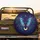Blue Butterfly Golden Moon Celestial Stars Indigo Night Sky - Mystical Decor Gift Spare Tire Cover - 2