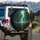 Electric Green Lightning Bolt Cracked Earth - Adventure Lifestyle Gift Spare Tire Cover - 3
