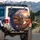 Rustic Cabin River Wildflowers Snow Mountains - Outdoor Adventure Gift for Nature Lovers Spare Tire Cover - 3