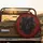 Majestic Black Wolf Red Eyes Gnarled Branches Mud - Wildlife Lover Gift for Outdoorsman Spare Tire Cover - 2