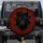 Majestic Black Wolf Red Eyes Gnarled Branches Mud - Wildlife Lover Gift for Outdoorsman Spare Tire Cover - 1