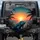 Tropical Blue Iguana Fiery Sunset Ocean Palm Scene - Wildlife Lover Gift Spare Tire Cover - 1