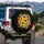 Sunflowers Botanical Garden White Flowers Green Foliage - Garden Lover Gift Spare Tire Cover - 3