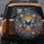 Blue Butterfly Golden Celtic Knot Mandala Flowers - Nature Lover Home Decor Gift Spare Tire Cover - 5