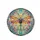 Iridescent Stained Glass Dragonfly Floral Geometric Glass Fragments - Home Decor Gift Spare Tire Cover - 4