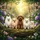 Fluffy Dogs Tree Branch Forest - Dog Lover Car Accessory Gift Spare Tire Cover - 6