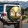 Fluffy Dogs Tree Branch Forest - Dog Lover Car Accessory Gift Spare Tire Cover - 3