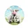Plump Cartoon Cow Milk Beaker Farm Pasture - Farmhouse Decor Cow Lover Gift Spare Tire Cover - 4
