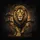 Regal Golden-Bronze Lion with Flowing Mane - Wildlife Lover Gift for Big Cat Lover Spare Tire Cover - 6