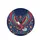 Majestic Bald Eagle Floral Leaves Tendrils Hearts Stars - Nature Lover Gift Spare Tire Cover - 4