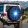 Luminous Fractal Starburst Mandala Cosmic Nebulae Stars - Space Lover Gift Spare Tire Cover - 3