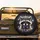 Baby Raccoon Silver Crown Purple Bow Tie YOU Cosmic Star Dust - Wildlife Lover Gift Spare Tire Cover - 2