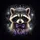 Baby Raccoon Silver Crown Purple Bow Tie YOU Cosmic Star Dust - Wildlife Lover Gift Spare Tire Cover - 6