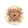 Warm Brown Cream Heart Botanical Branches Leaves - Everyday Decor Gift Spare Tire Cover - 4