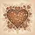 Warm Brown Cream Heart Botanical Branches Leaves - Everyday Decor Gift Spare Tire Cover - 6