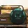 Wild Cat Emerald Green Eyes Moonlit Forest - Wildlife Lover Gift Spare Tire Cover - 2
