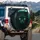 Wild Cat Emerald Green Eyes Moonlit Forest - Wildlife Lover Gift Spare Tire Cover - 3
