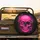 Magenta Winking Skull Heart Eye Gothic Floral - Gothic Style Gift Spare Tire Cover - 2