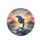 Blue Bottlenose Dolphin Leaping Ocean Waves Tropical Sunset - Wildlife Lover Gift Spare Tire Cover - 4