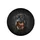 Rottweiler Puppy Head Tilt Black Tan Fur Deep Black Background - Pet Owner Gift Spare Tire Cover - 4