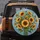 Sky Blue Sunflowers Bouquet - Home Decor Gift for Garden Lover Spare Tire Cover - 5