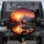 Bull Elk Snowy Peaks Mountain Lake Autumn Forest Fiery Sunset - Wildlife Lover Gift Spare Tire Cover - 1