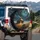 White Sheep Circus Tent Golden Field Stormy Sky - Mystery Lover Gift Spare Tire Cover - 3