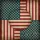 Teal Canton American Flag Aged Cream Stars - Independence Day Gift for Veterans Spare Tire Cover - 6