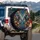 Elephant Lotus Floral Adorned Wildlife Lover Gift for Animal Enthusiast Spare Tire Cover - 3