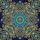 Symmetrical Floral Mandala Multi-Petaled Flower Stylized Leaves Scrollwork Vines - Home Decor Gift Spare Tire Cover - 6
