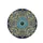 Symmetrical Floral Mandala Multi-Petaled Flower Stylized Leaves Scrollwork Vines - Home Decor Gift Spare Tire Cover - 4